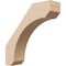 Ekena Millwork 3-inch W x 12-inch D x 12-inch H Legacy Rough Cedar Woodgrain TimberThane Knee Brace, Primed BRCUR03X12X12LECRCPR - alternate 1